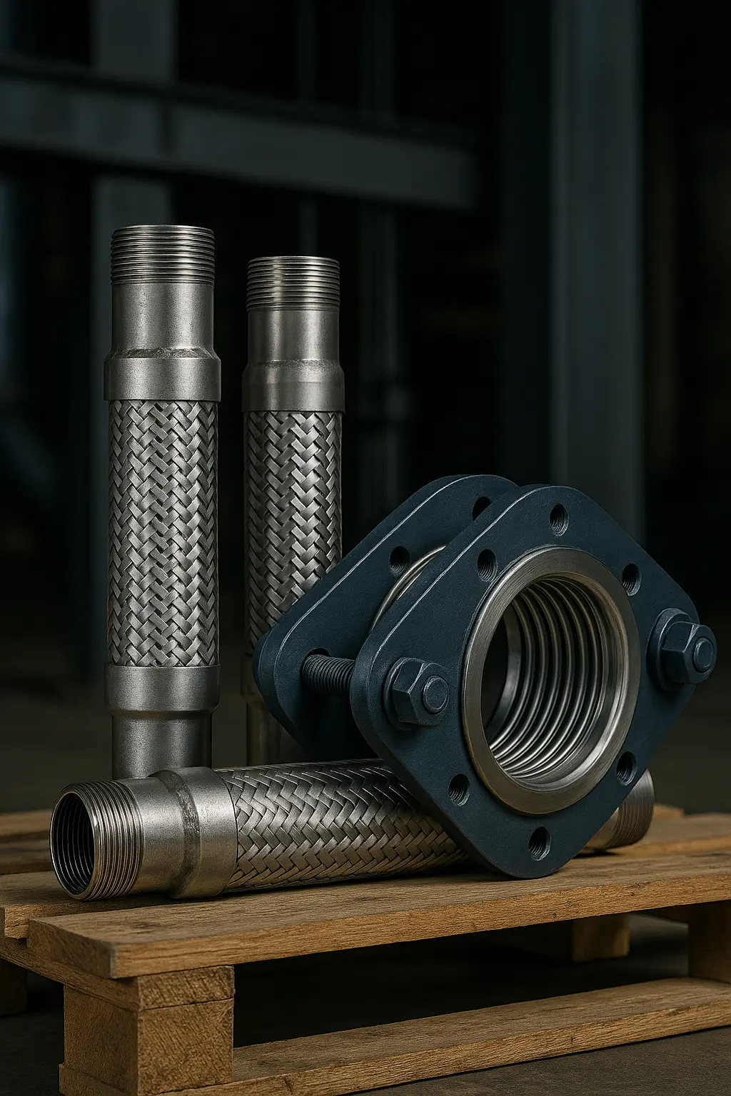 In Line Pressure Balanced metal expansion joint installation