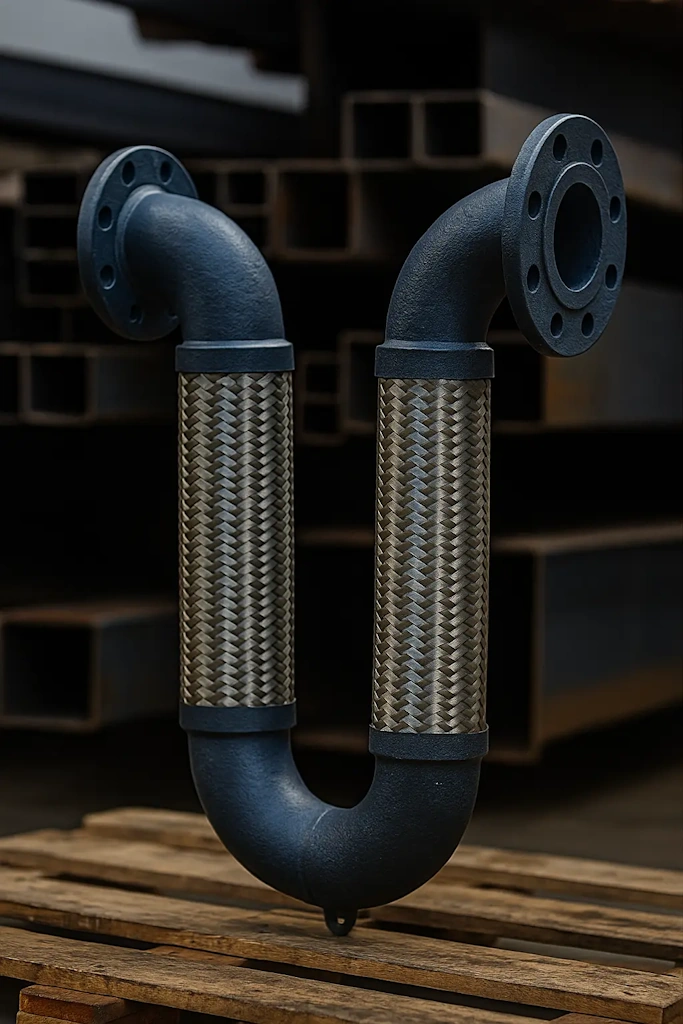 In Line Pressure Balanced metal expansion joint installation